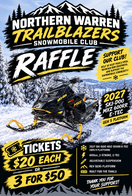 26-27 Raffle Snowmobile is Here